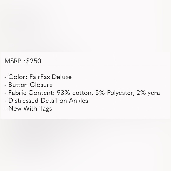 FRAME denim Forever Karlie in Fairfax deluxe.  Skinny Jean NWT Size 31 jeans - Picture 6 of 8